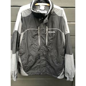 Women’s COLUMBIA Interchange Full Zip Jacket Size Medium Black/Gray Waterproof